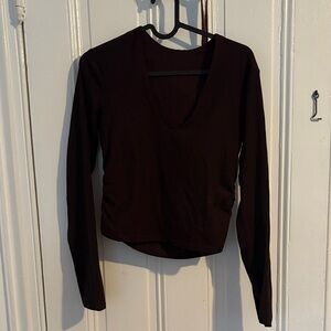 Lululemon All It Takes Ribbed Nulu V-Neck Long Sleeve